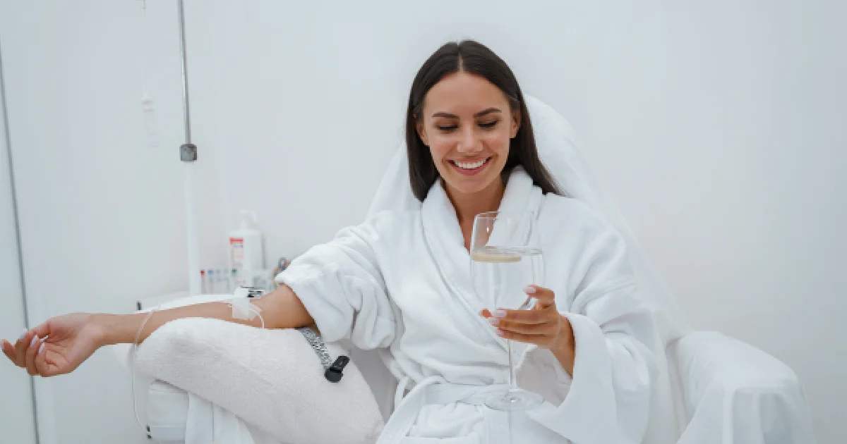 Women receiving IV Hydration In Sykesville, MD